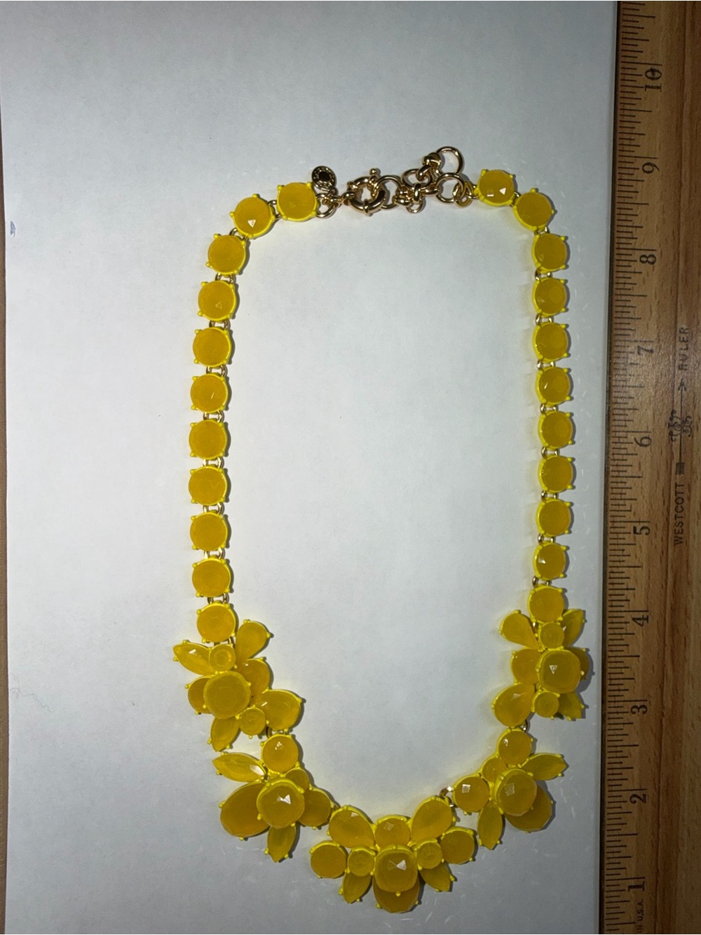 J.Crew Yellow Floral Statement Necklace - Women Jewelry